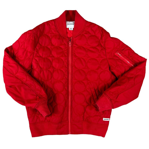 Converse Men's Red Zip Up Jacket‎ Size Medium - Picture 1 of 7